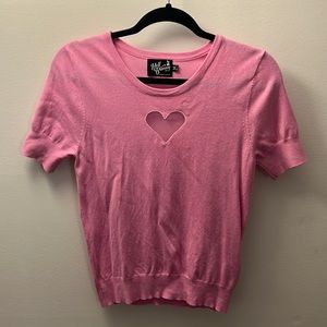 Hell Bunny Heart-Shaped Ambitions Knit Top Size Medium